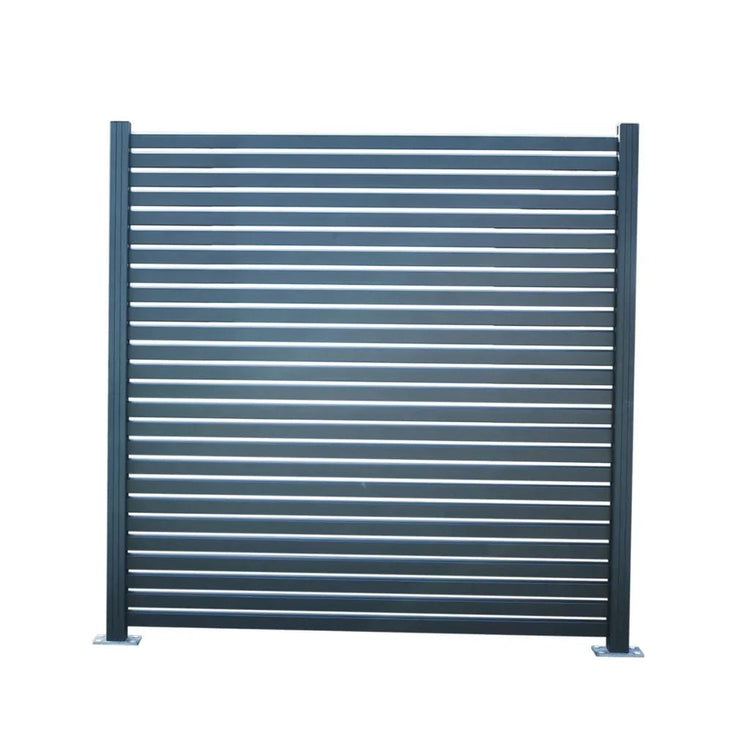 Clôture brise-vue aluminium Rhombus - Anthracite 180 x 180 cm