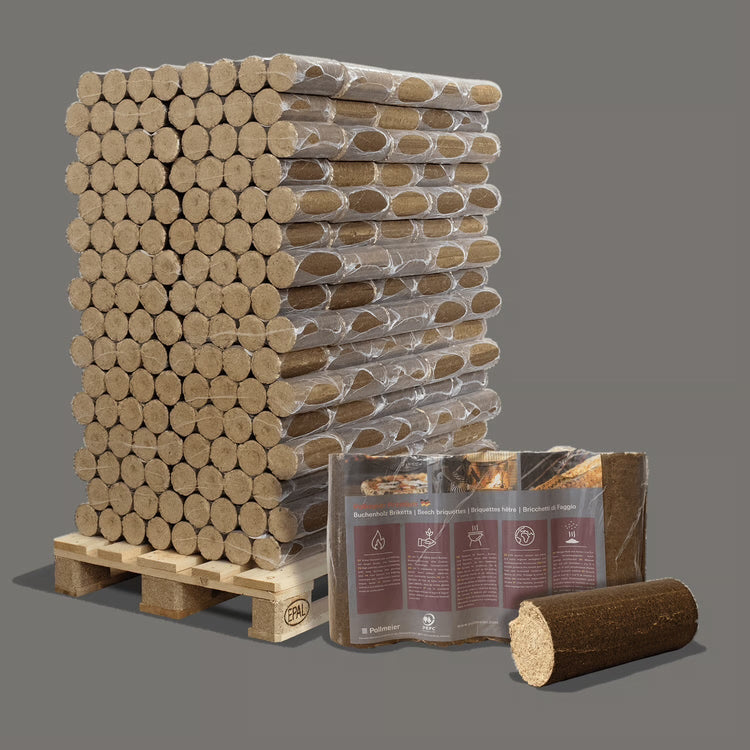 Briquettes de bois de hêtre Premium 160 x 6 kg